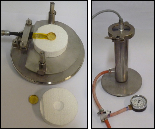The device used for set-up 1 is shown to the left and the device used for set-up ...