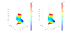 Comparison between numerical results (left) and exact solution (right) for MID region at t = 1s.