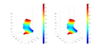 Comparison between numerical results (left) and exact solution (right) for MID region at t = 0.66s.